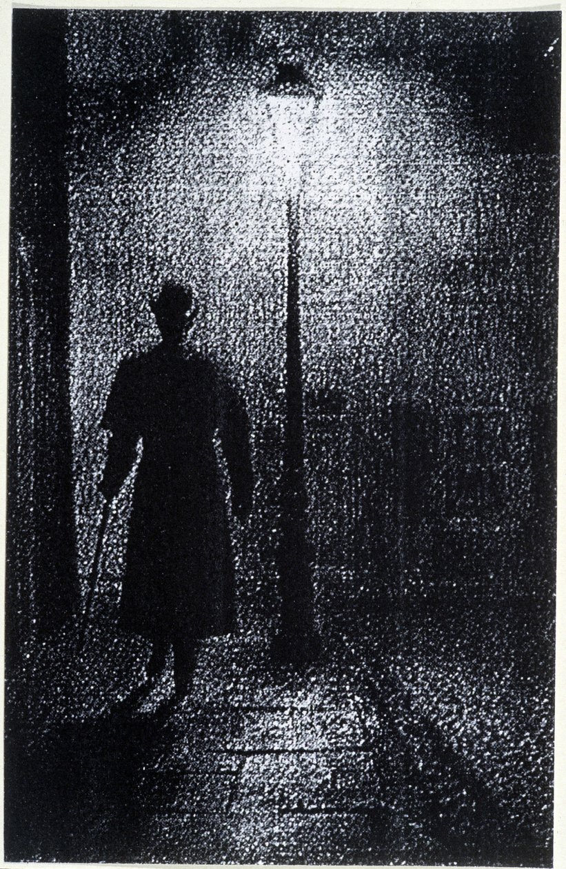 La atmósfera de las calles de Londres por la noche, finales del siglo XIX de Unknown artist