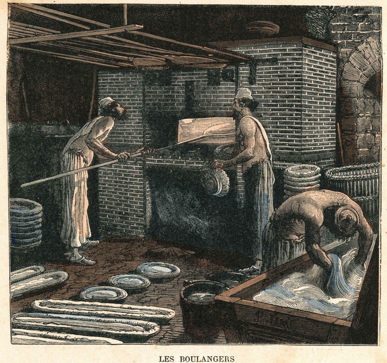 Los panaderos. Ilustración del siglo XIX, colección Bianchetti de Unknown artist