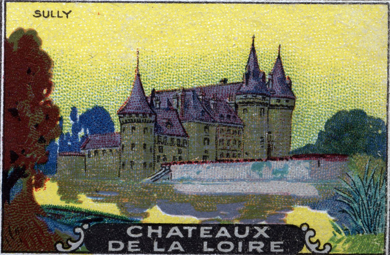 Los castillos del Loira: el castillo de Sully, principios del siglo XX (cromo) de Unknown Artist