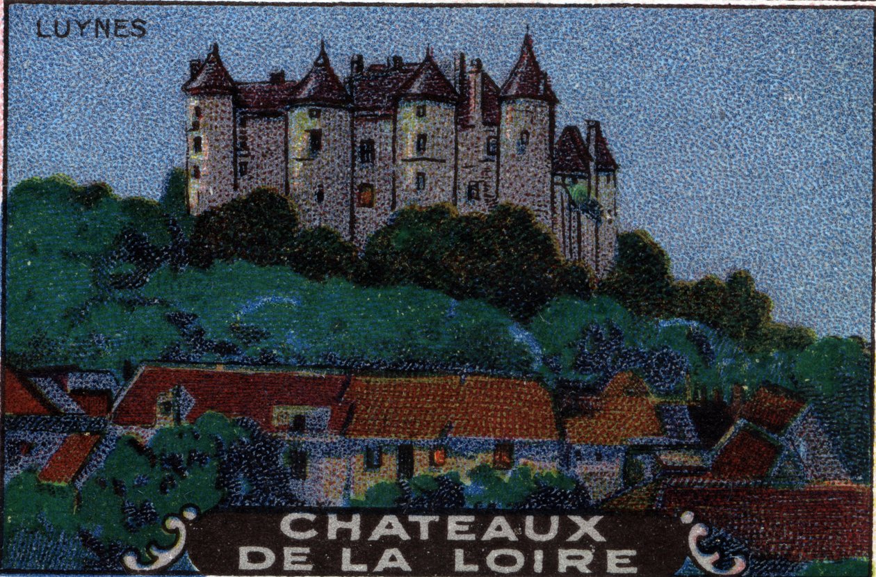 Los castillos del Loira: el castillo de Luynes, principios del siglo XX (cromo) de Unknown Artist