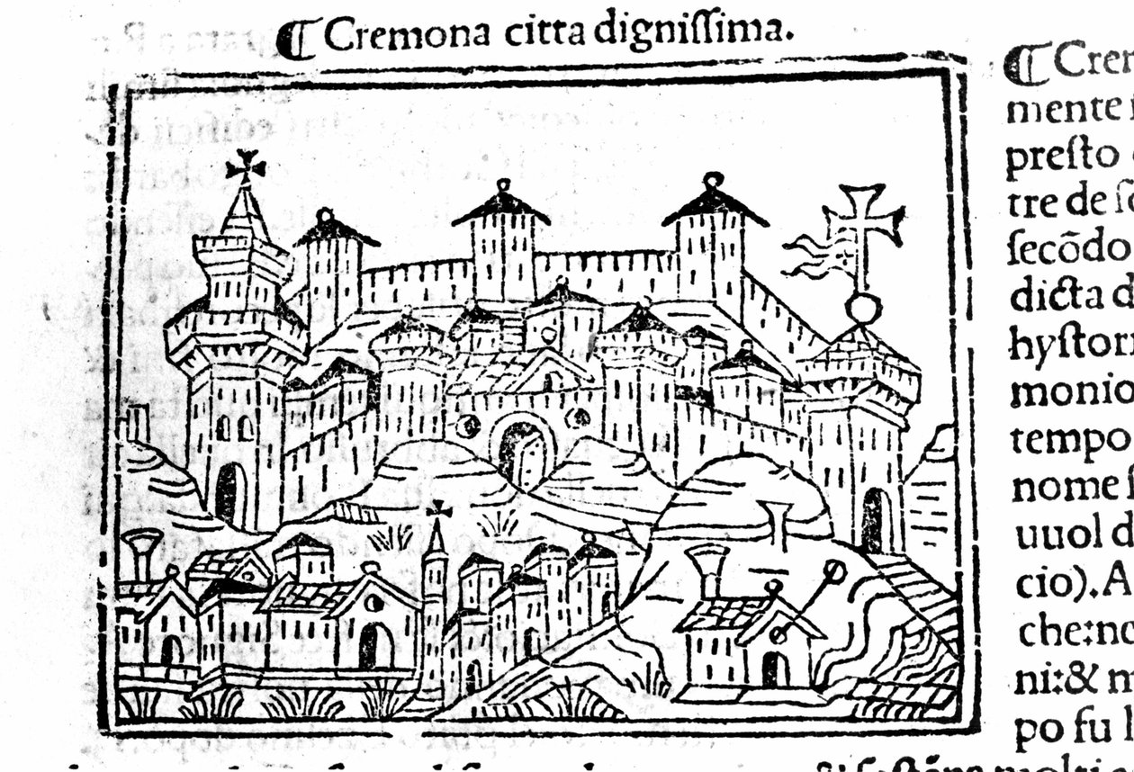 La ciudad de Cremona según Jacopo Foresti de Unknown artist