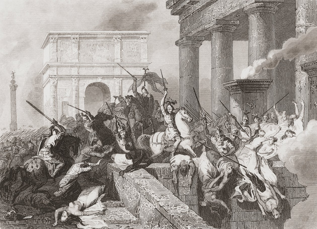 La llegada de los vándalos a España de Unknown artist