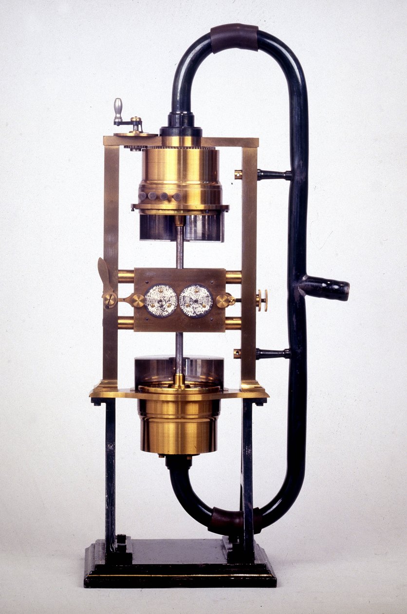 La “sirena doble” de Hermann Ludwig Ferdinand von Helmholtz (1821-1894), físico y fisiólogo alemán, que estudió extensamente los mecanismos de la audición. de Unknown artist