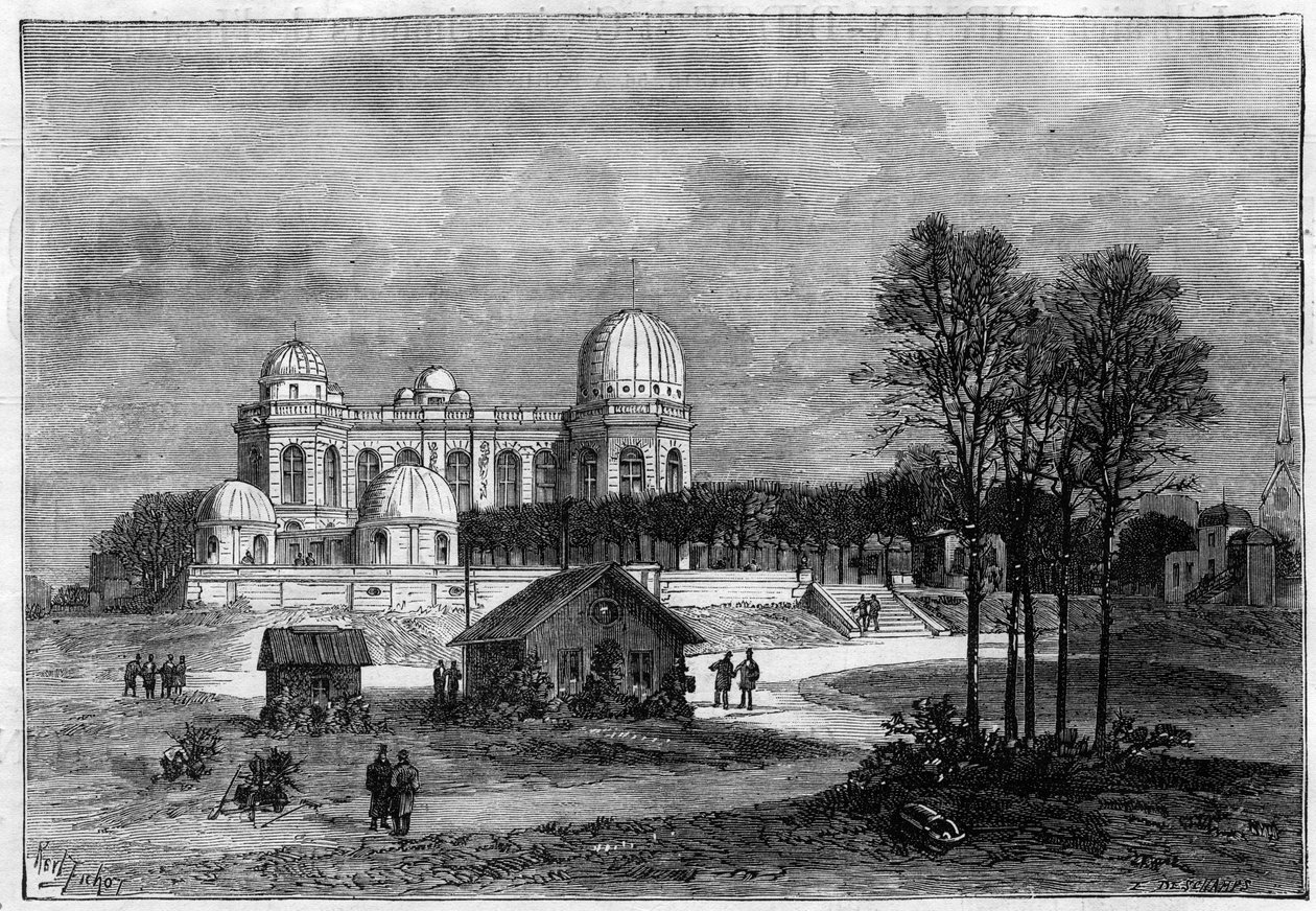La expansión del Observatorio de París en 1883 de Unknown artist