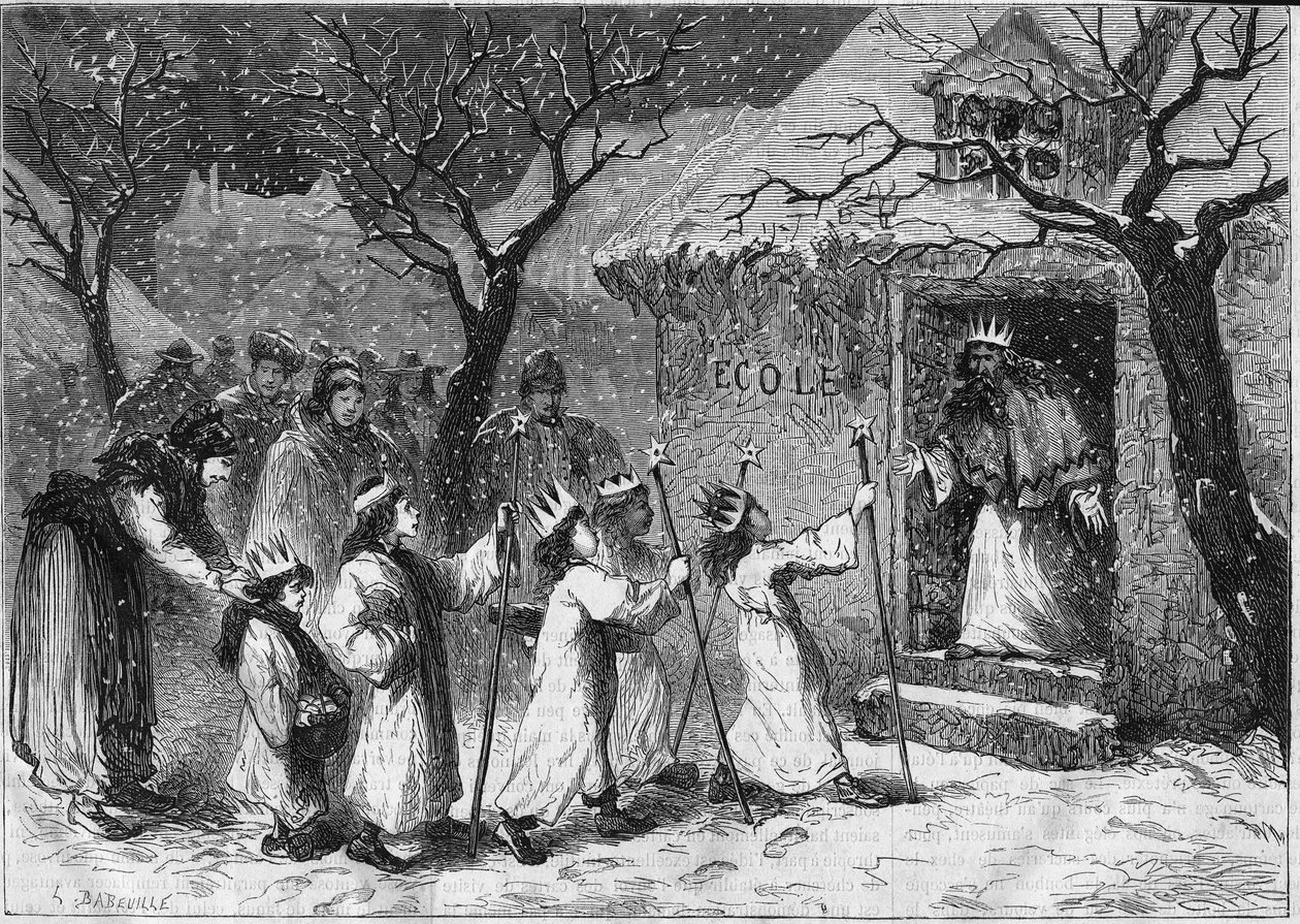 La fiesta de los reyes en Alsacia de Unknown artist