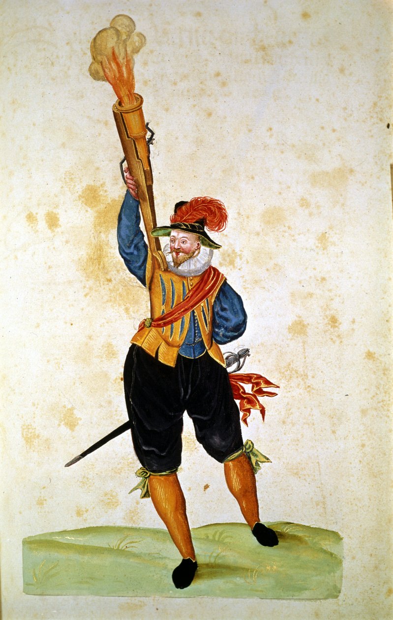 Las primeras armas de fuego: del “Manual de Pirotecnia, Armas y Fortificaciones” de Unknown artist