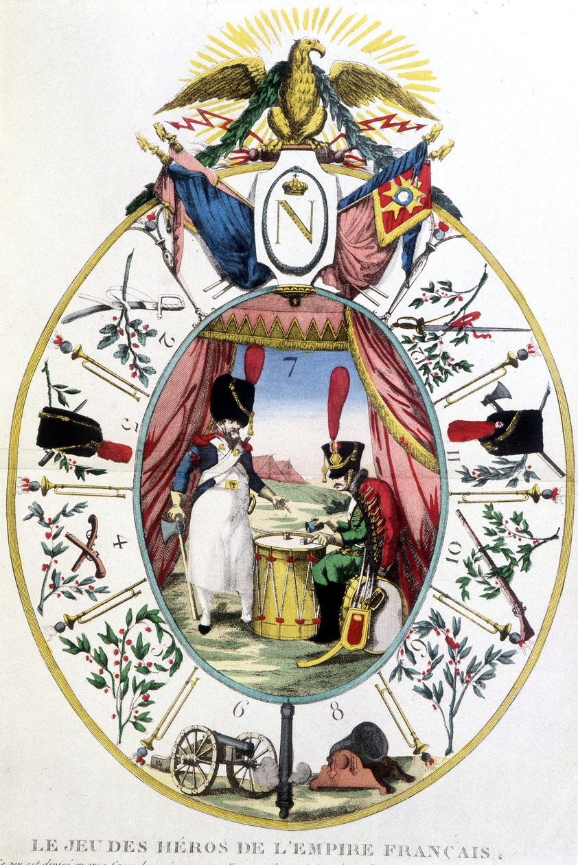 El juego de los héroes del Imperio Francés, principios del siglo XIX de Unknown artist