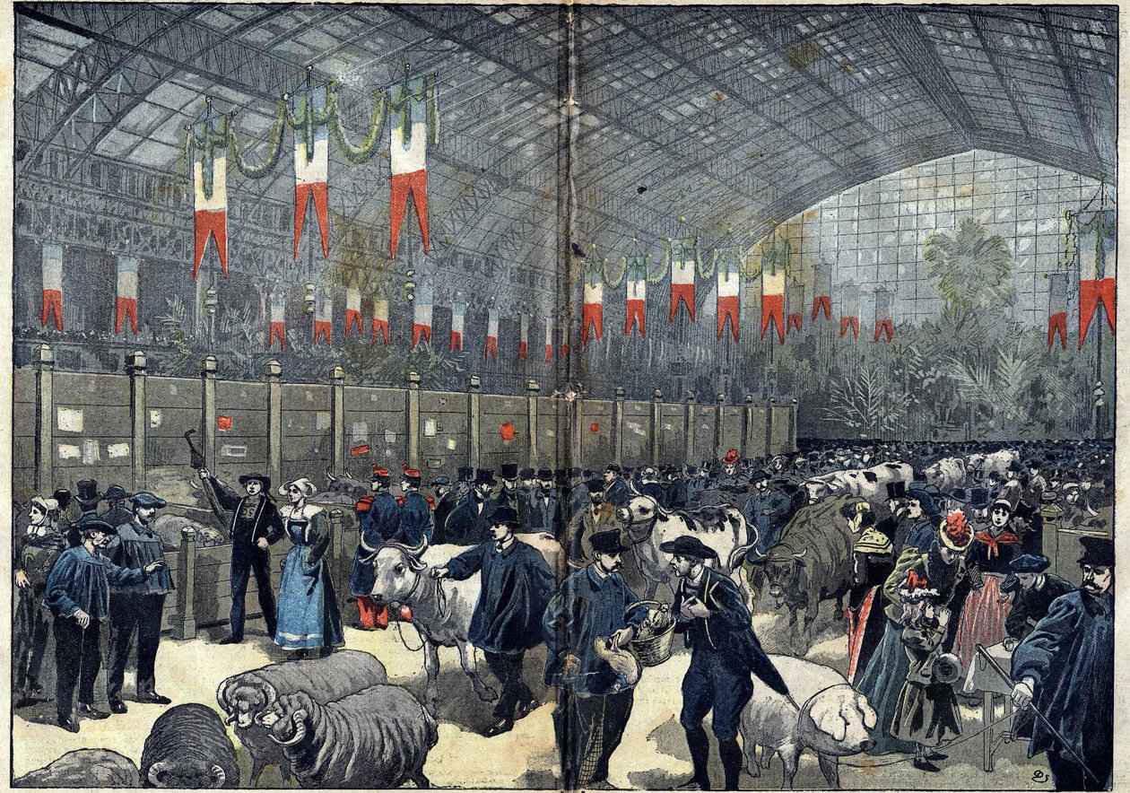 El concurso general agrícola de París - 14 de marzo de Unknown artist