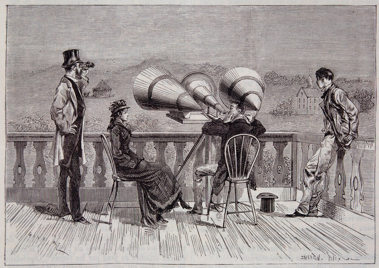 El megáfono de Thomas Edison - en “La Nature” 1878 de Unknown artist