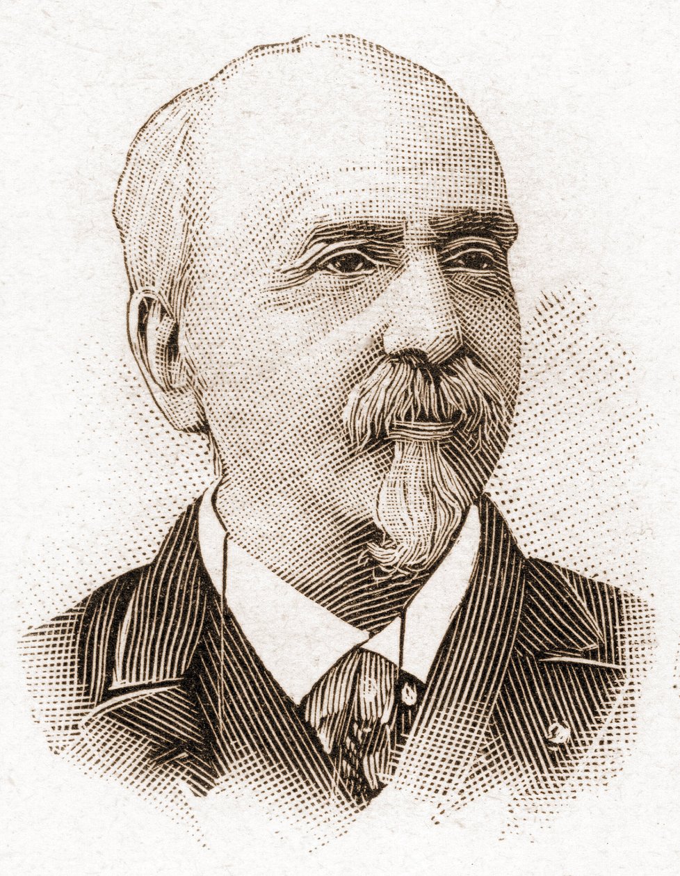 Miembros de la Academia Francesa en 1895: retrato de Victor Cherbuliez (1829-1899), novelista, dramaturgo, ensayista y crítico literario francés. de Unknown artist