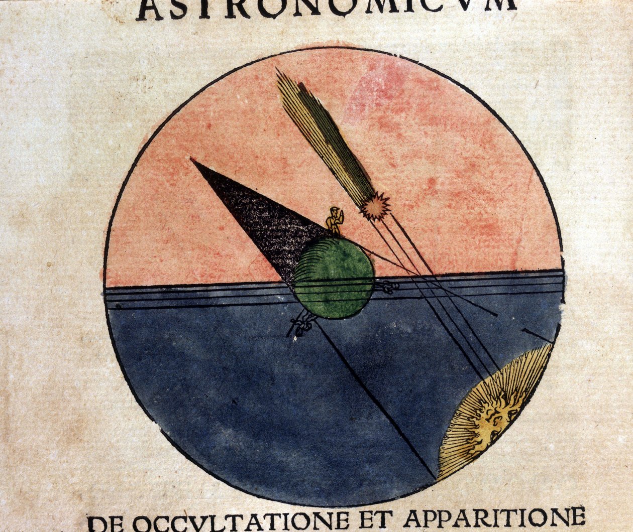 El fenómeno de los cometas - en Astronomicon caesarum, tratado del siglo XVI de Unknown artist
