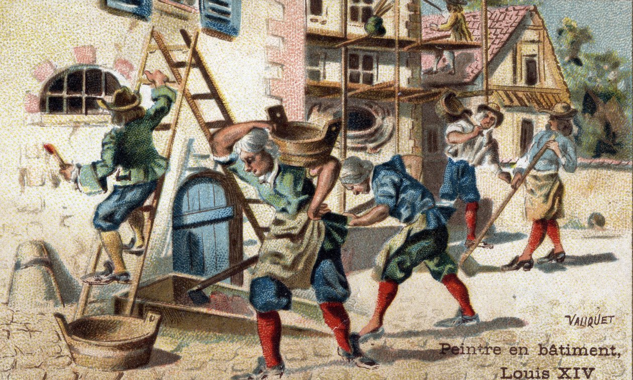 La profesión de pintor de edificios a principios del siglo XVIII de Unknown artist
