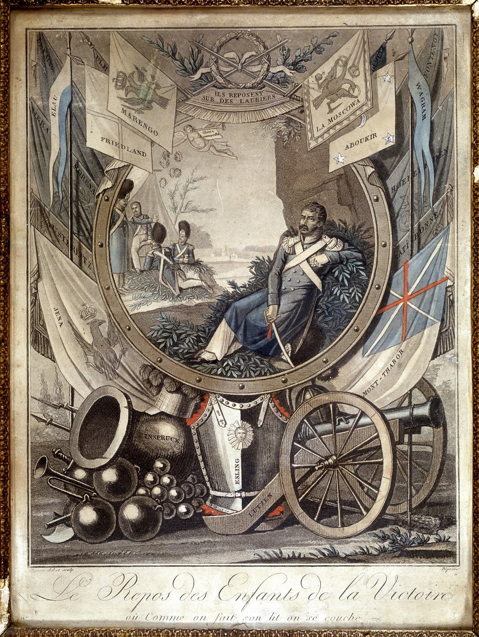 El descanso de los hijos de la Victoria: alegoría sobre los soldados de la Guerra Napoleónica. s.d. siglo XIX de Unknown artist