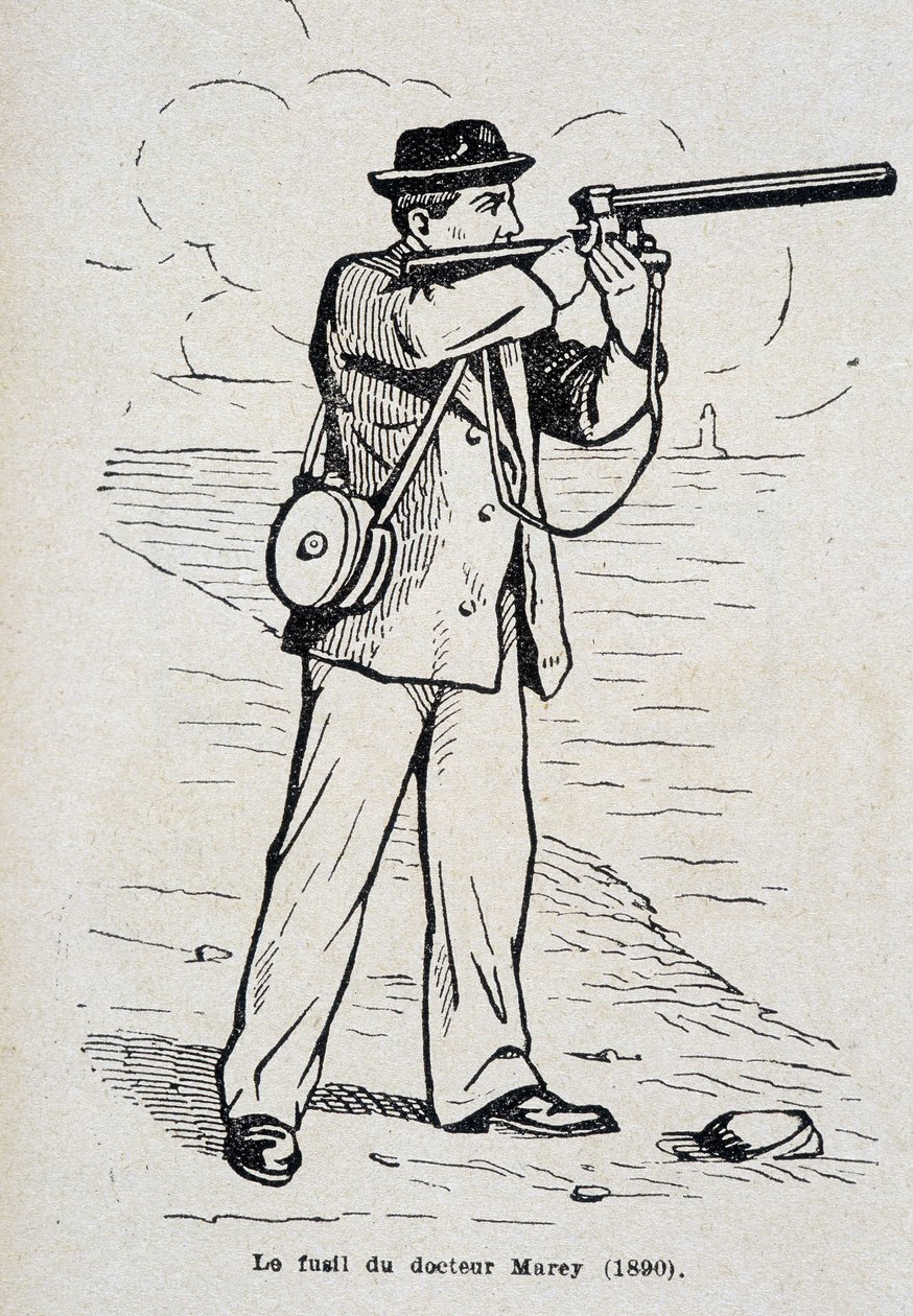 El rifle del Dr. Etienne Jules (Etienne-Jules) Marey (1890) de Unknown artist
