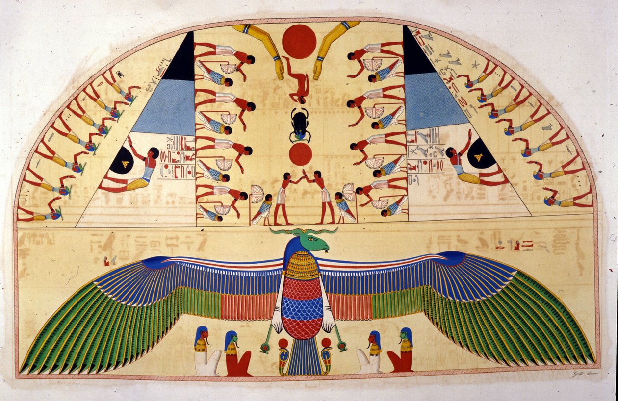 El espíritu de Chnuphis - en "Monumentos de Egipto y Nubia Superior" de Ippolito Rosellini de Unknown artist