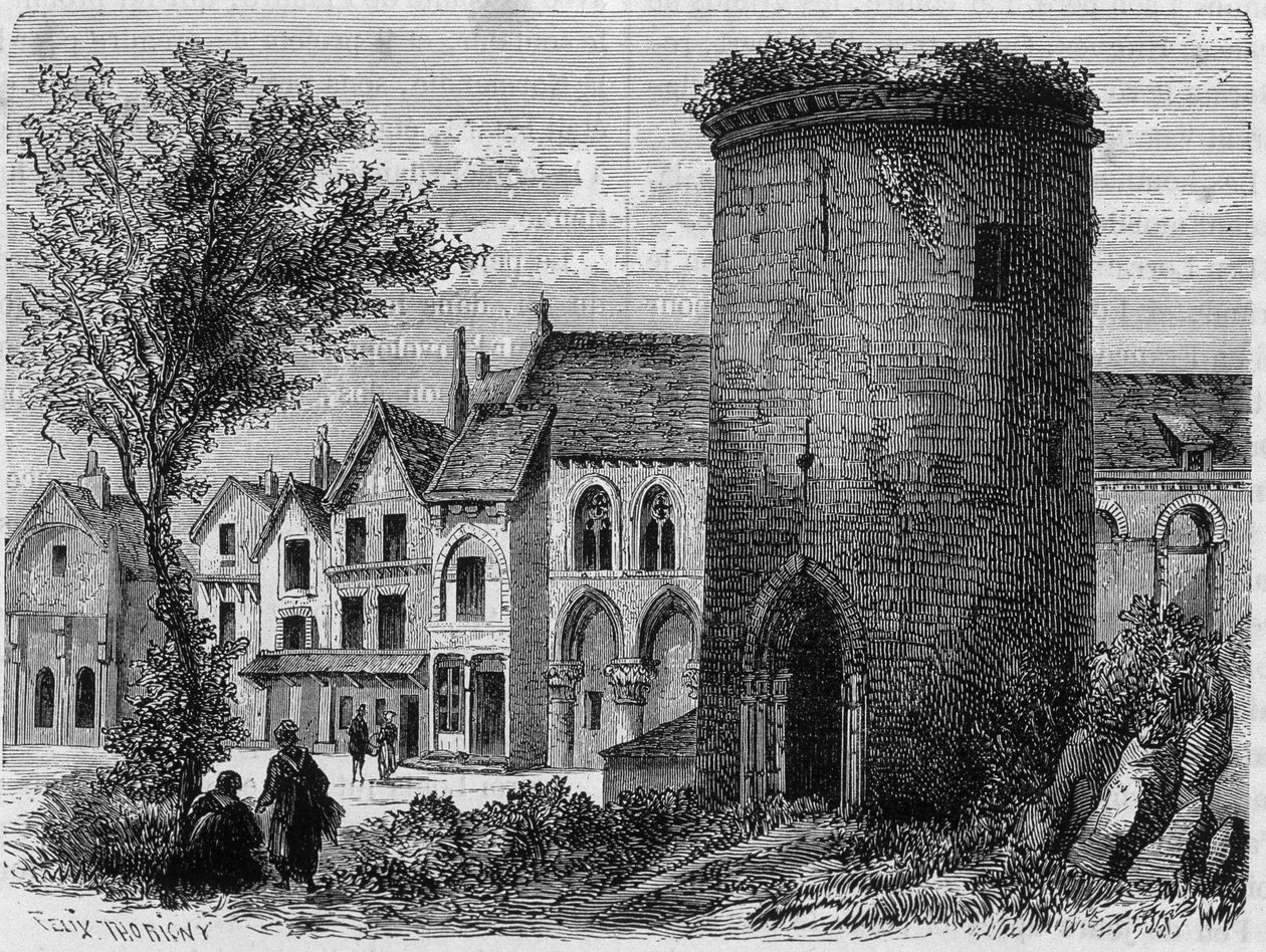 La torre del Rey Luis IV de Ultramar en Laon (destruida en 1831) de Unknown artist