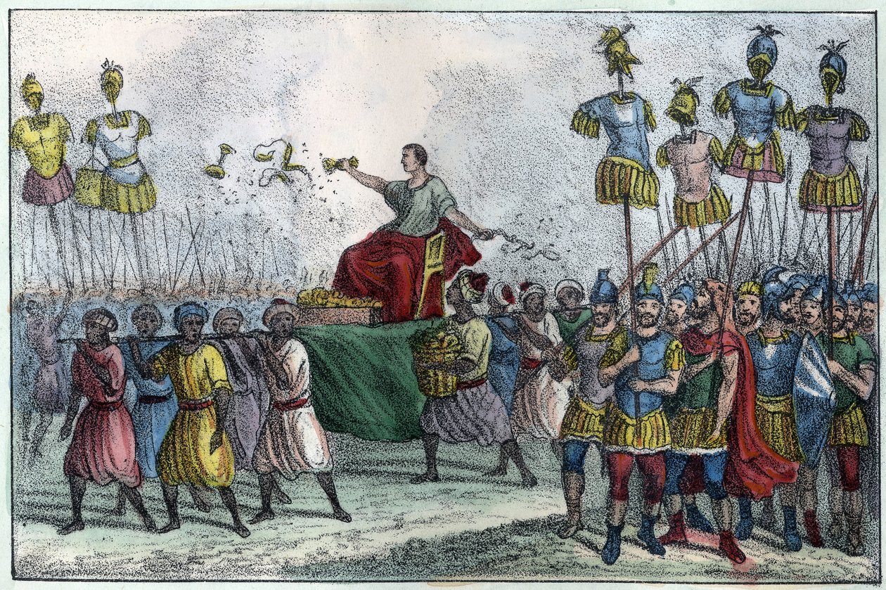 El triunfo de Belisario (v. 505-565), General Bizantino. Toma el norte de África de los vándalos en 533-534. en “L