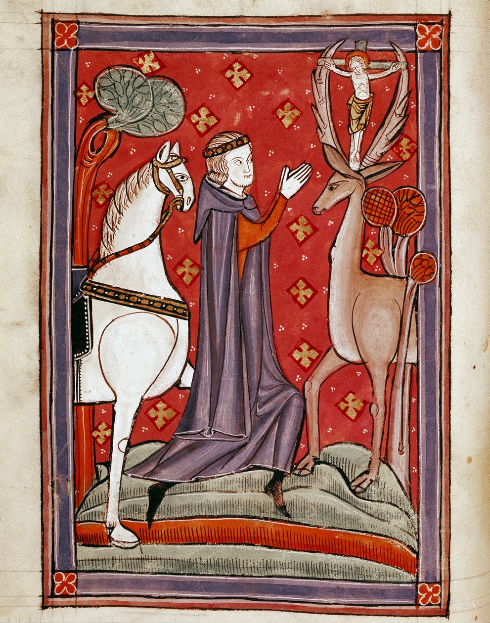 La visión de San Eustaquio de Unknown artist