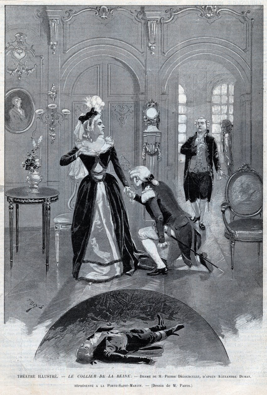 El collar de la Reina, drama de Pierre Decourcelle por Alexandre Dumas padre, obra en 5 actos y 13 cuadros, París, 31 de enero de 1895, Teatro de la Porte-Saint-Martin de Unknown artist