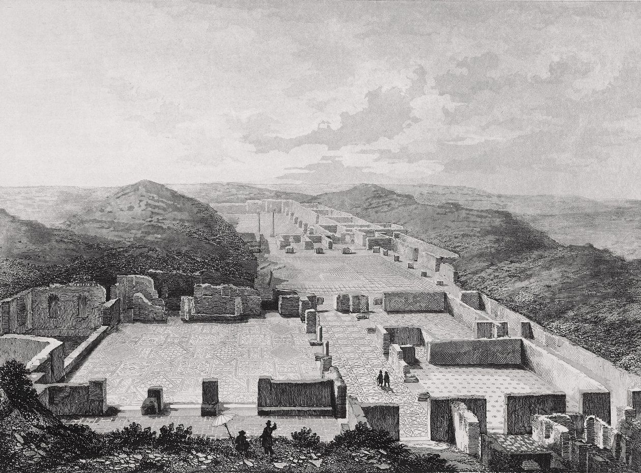 Baños termales de Ostia Antica, Italia, siglo XIX de Unknown artist