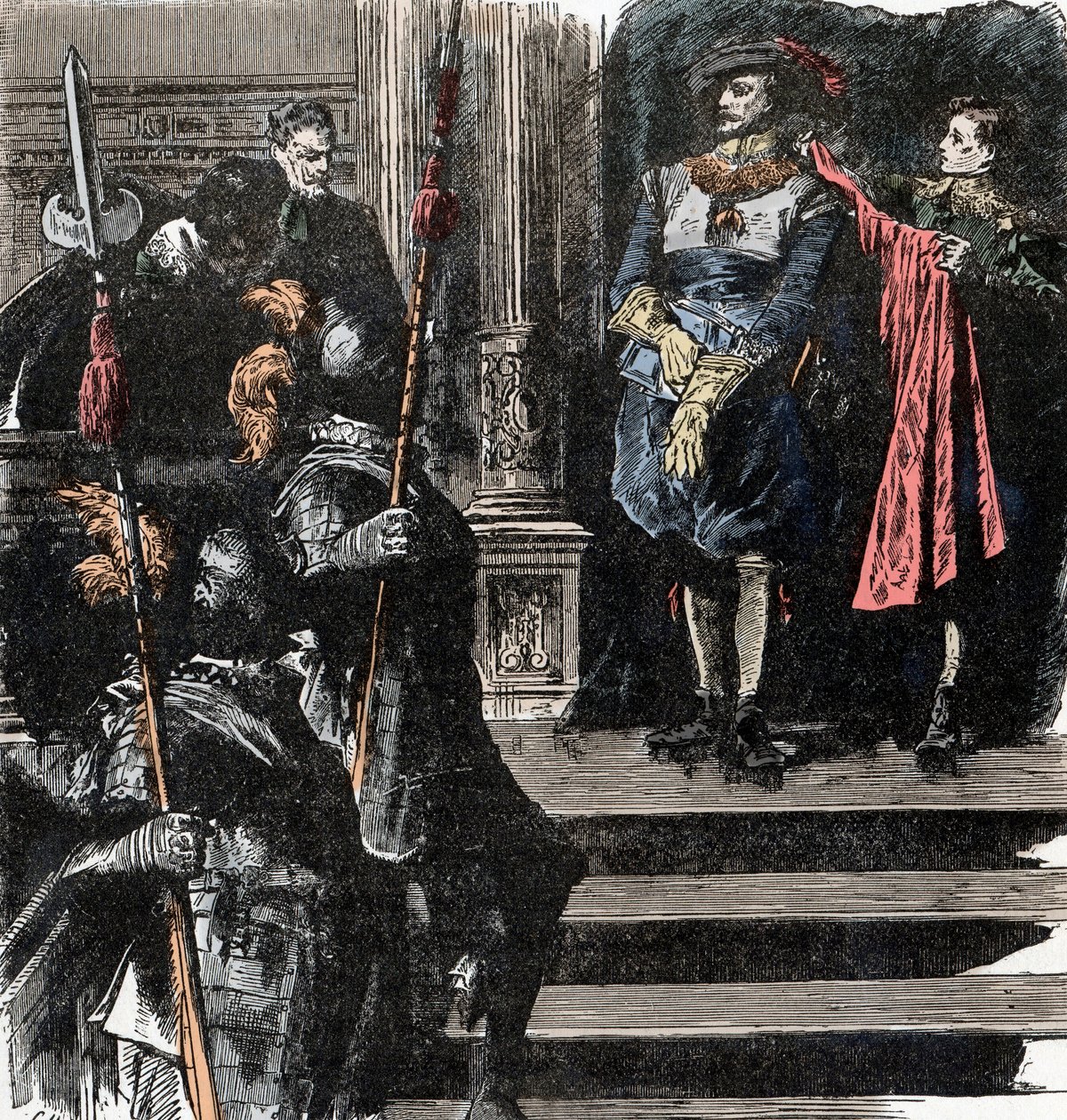 Guerra de los Treinta Años: El duque de Friedland se retira del ejército de Unknown artist