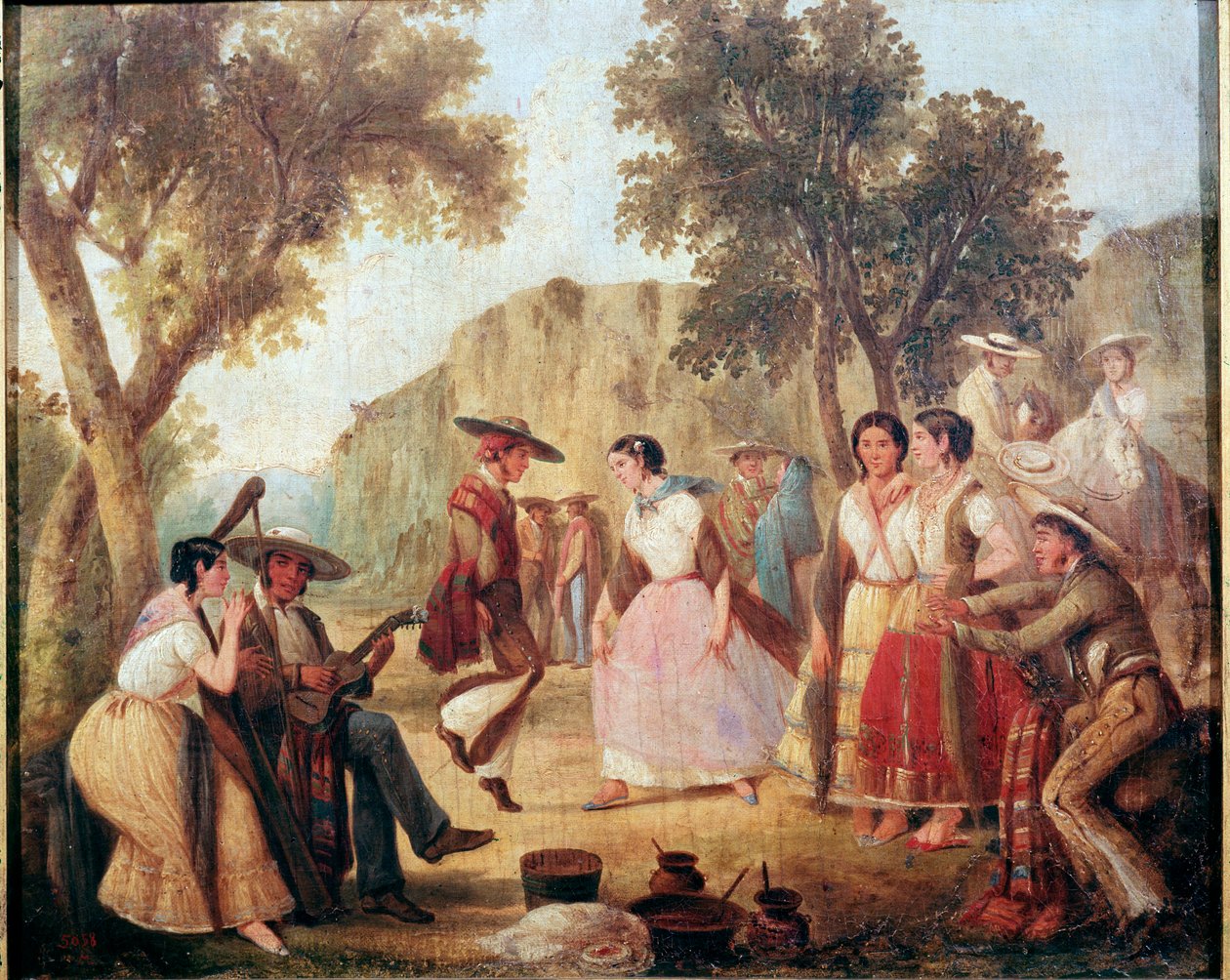 Danza tradicional mexicana Pintura del siglo XIX México, Museo Nacional de Historia, Castillo de Chapultepec de Unknown artist