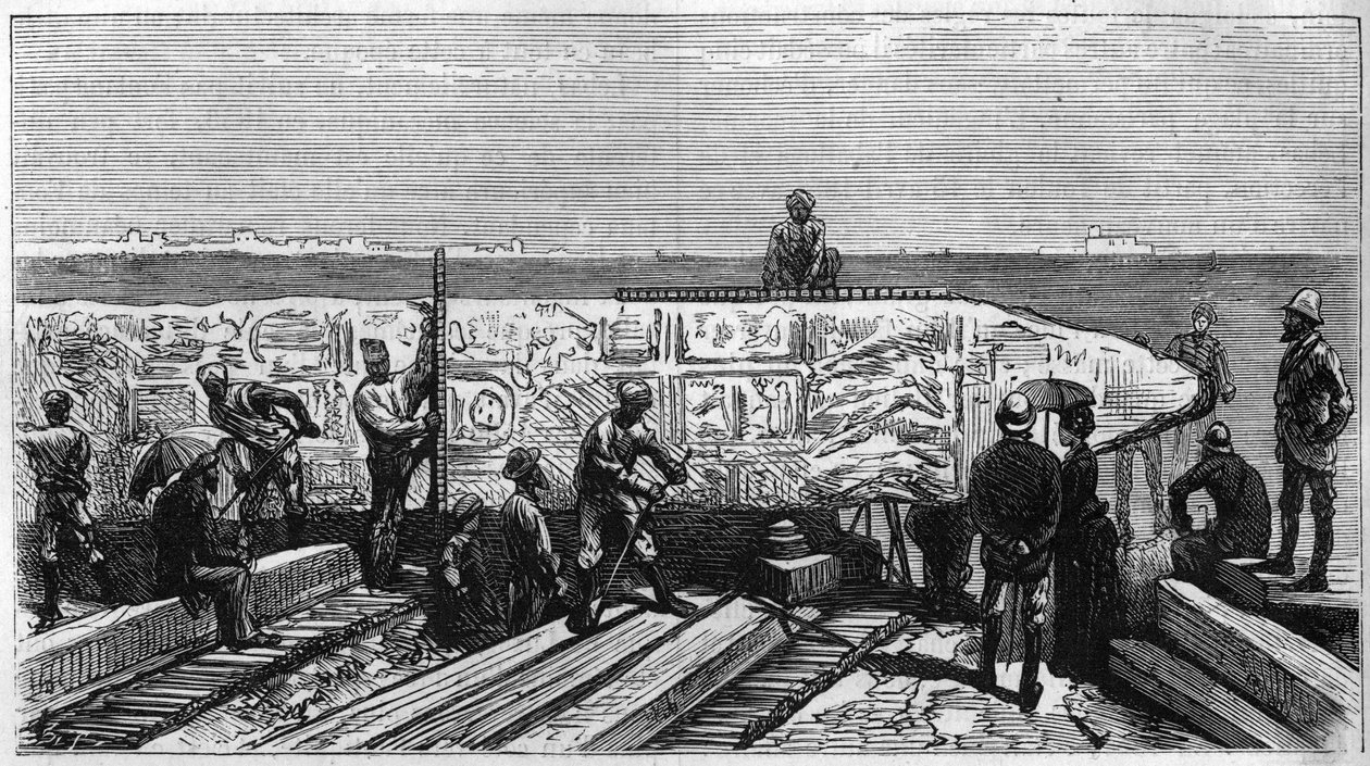 Transporte del obelisco conocido como "Aguja de Cleopatra" de Egipto a Inglaterra de Unknown artist