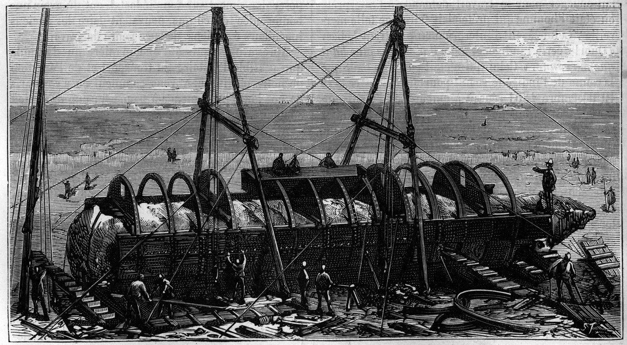 Transporte del obelisco conocido como “Aguja de Cleopatra” de Egipto a Inglaterra de Unknown artist