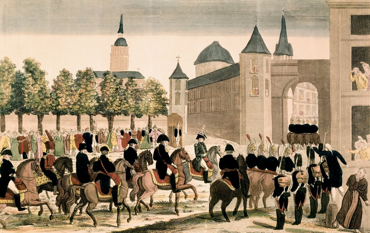 Entrada triunfal de las tropas de Napoleón en Madrid, 4 de diciembre de 1808 de Unknown artist