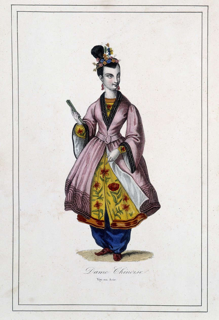Un chino - en “Les peuples de la terre” por el Padre Paul Jonhanneaud, Librairie des Bons livres de Unknown artist