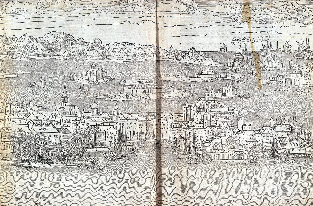 Venecia - en “Les Saintes Peregrinations” por Bernard de Breydenbach de Unknown artist