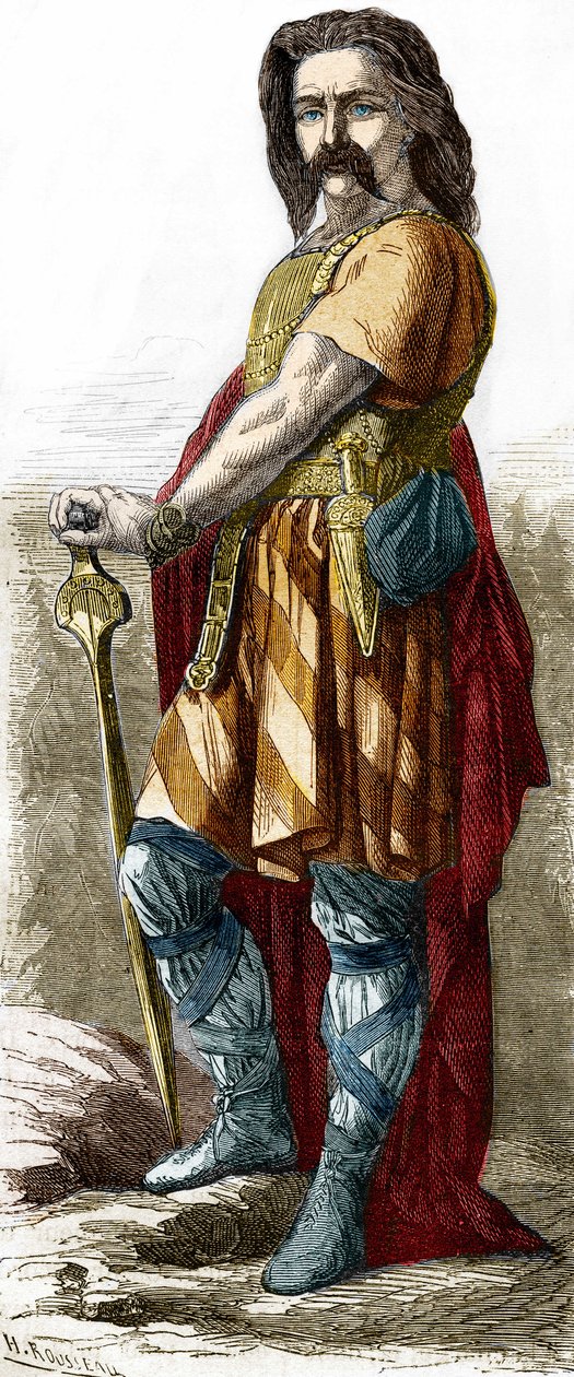Vercingétorix (ca. 72-46 a.C.), jefe galo de Unknown artist