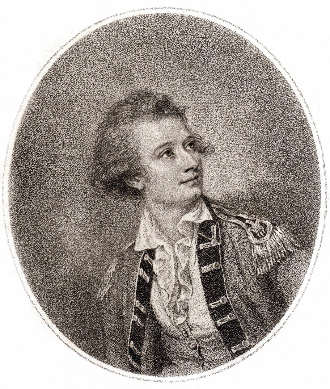 Vicente Lunardi, un aeronauta italiano, que realizó el primer ascenso en globo en Inglaterra el 14 de septiembre de 1784. Grabado de finales del siglo XVIII. de Unknown artist