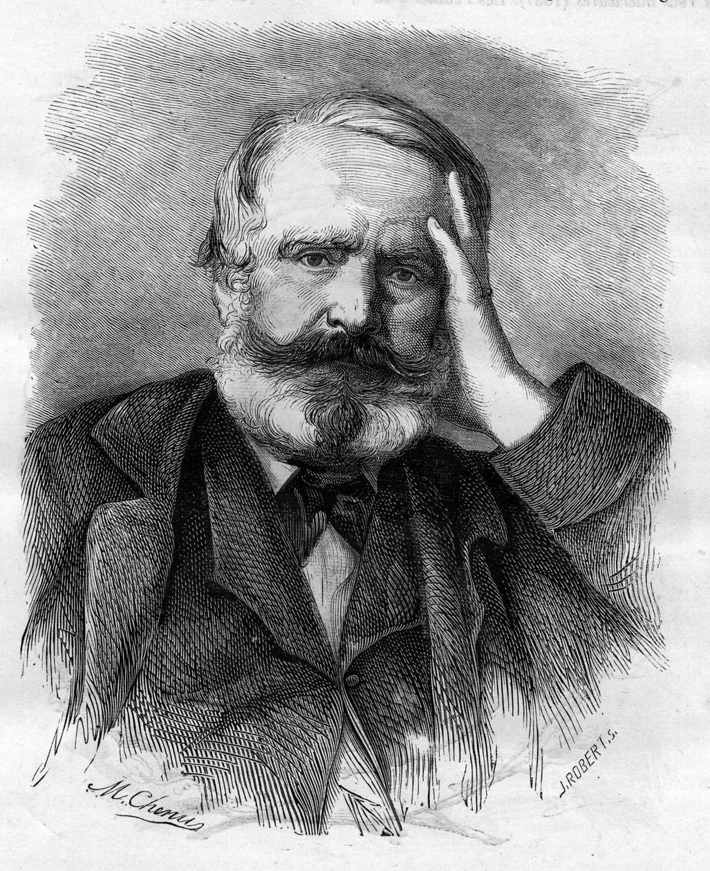 Victor Hugo (1802-1885), escritor francés, en 1866 de Unknown artist
