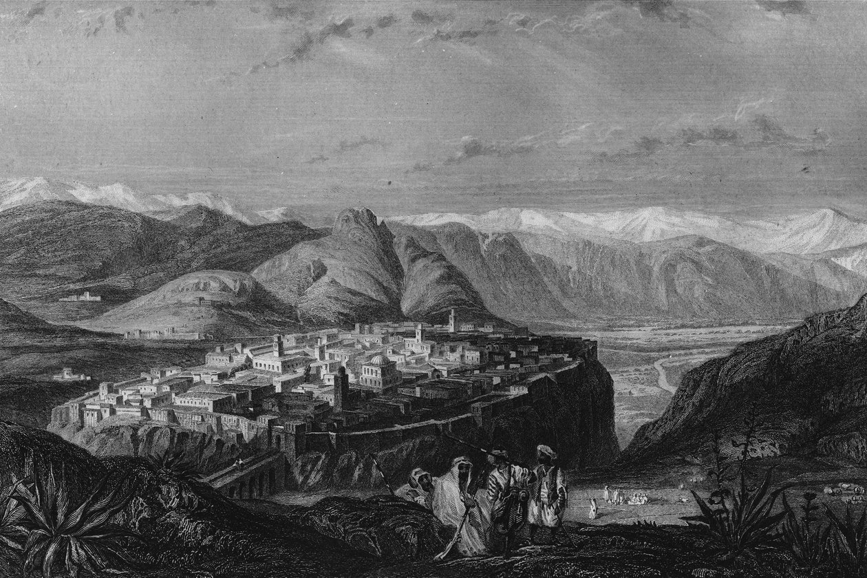 Vista de Constantina en el siglo XIX, en "L