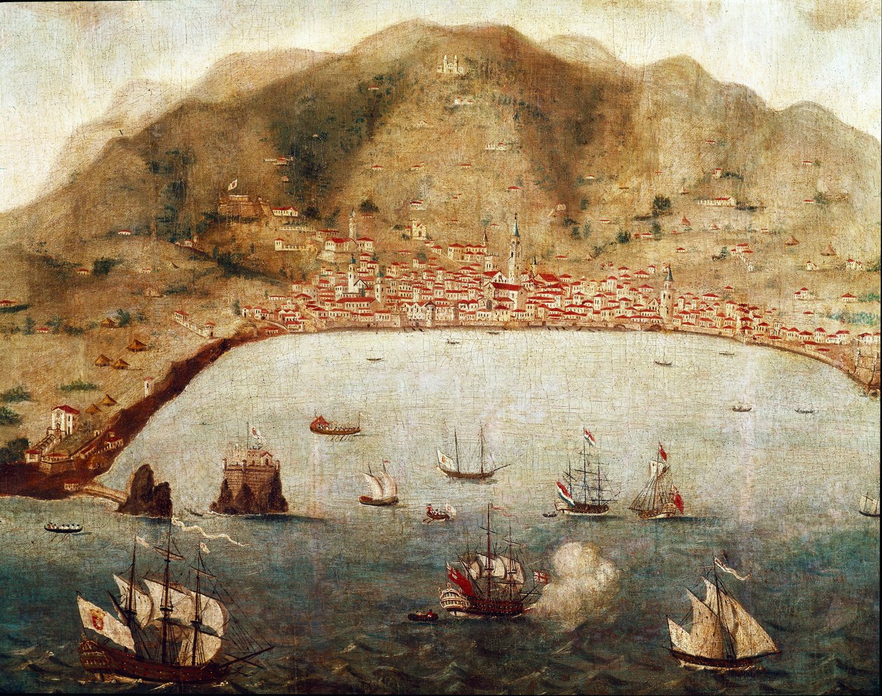 Vista de Funchal, Isla de Madeira de Unknown artist