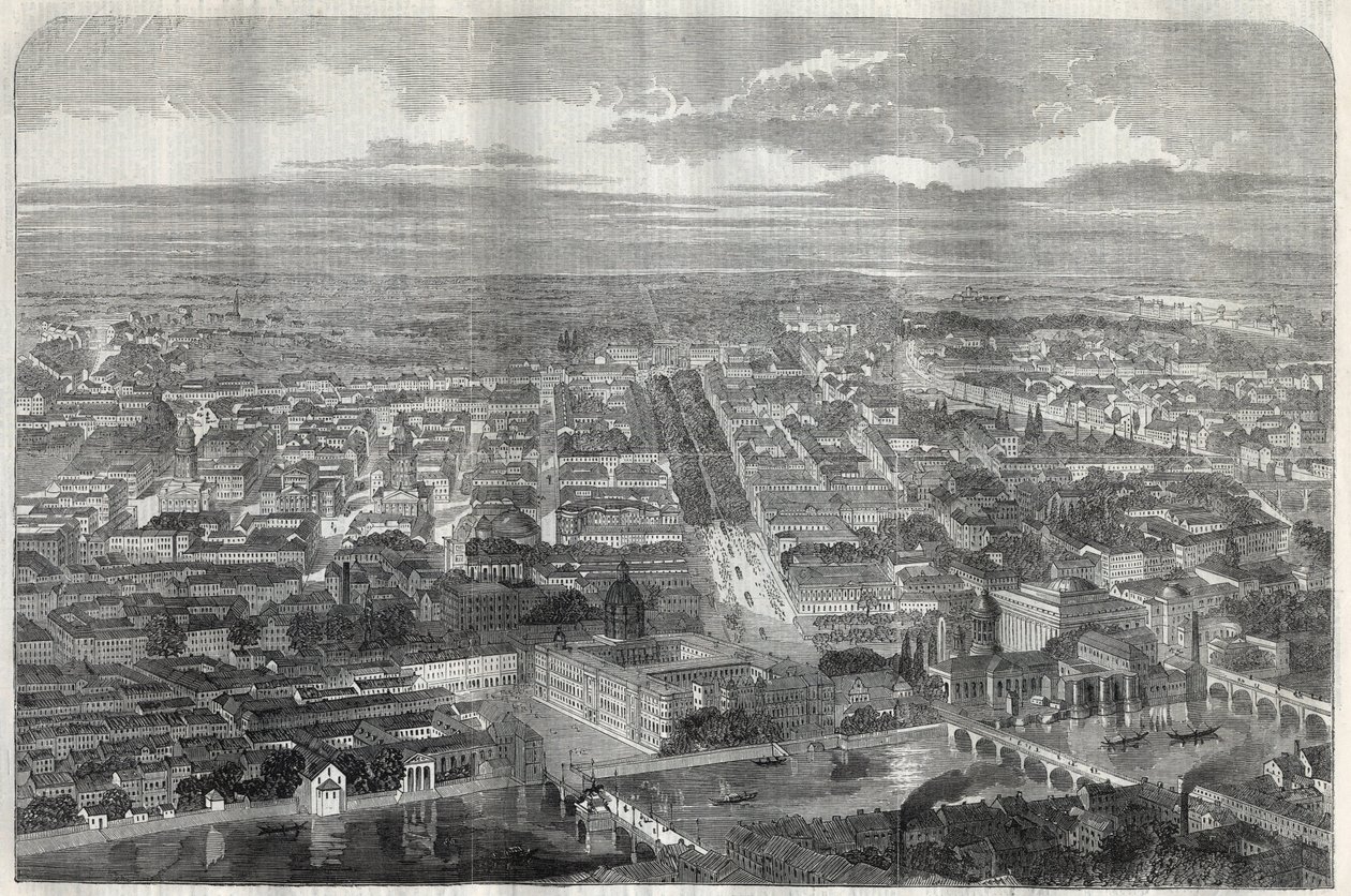 Vista de la Ciudad de Berlín en 1858. de Unknown artist
