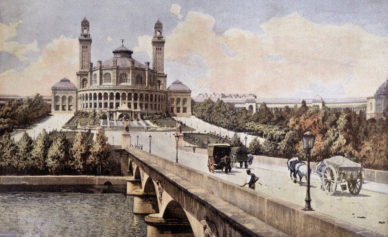 Vista del Palais du Trocadero (París) en 1898 de Unknown artist
