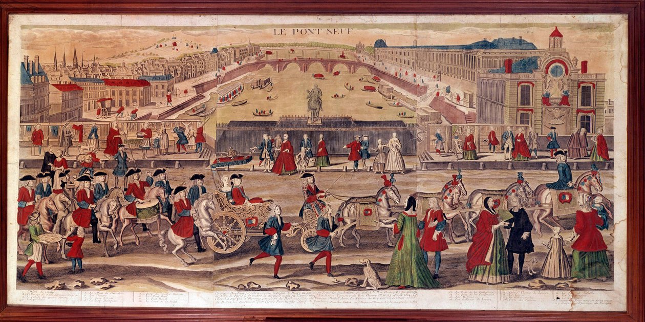 Vista del Pont-Neuf en París de Unknown artist