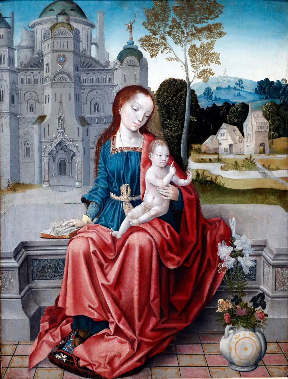 Virgen y Niño, Detalle, 1520-30 de Unknown