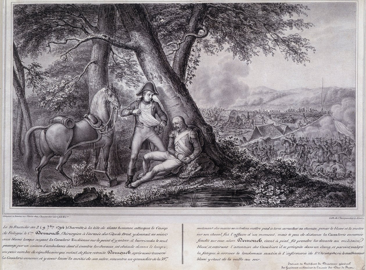 Guerra de Vendée: el coraje del cirujano Demouch de Unknown artist