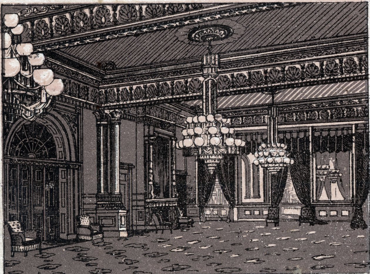 Washington, Estados Unidos: vista del Salón Este, Casa Blanca de Unknown artist