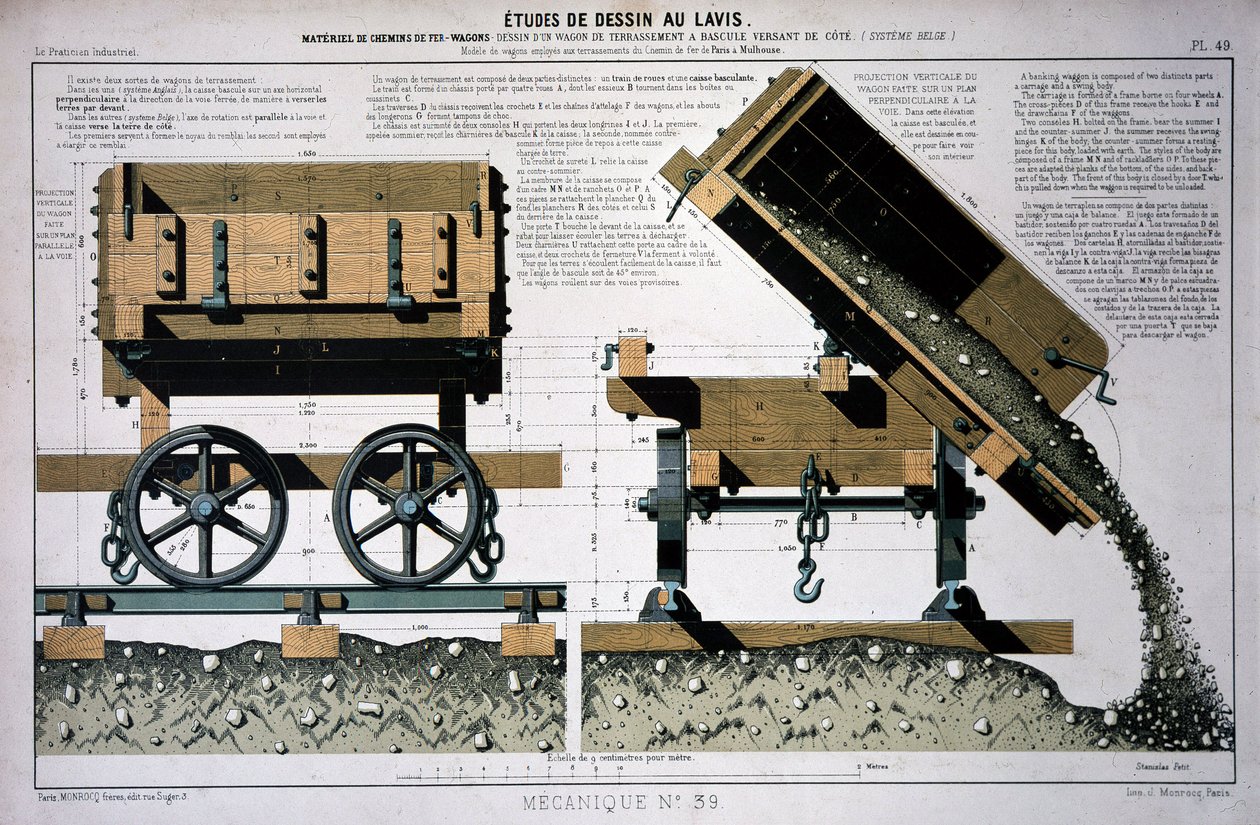 Vagón de movimiento de tierras del Ferrocarril Occidental de Unknown artist