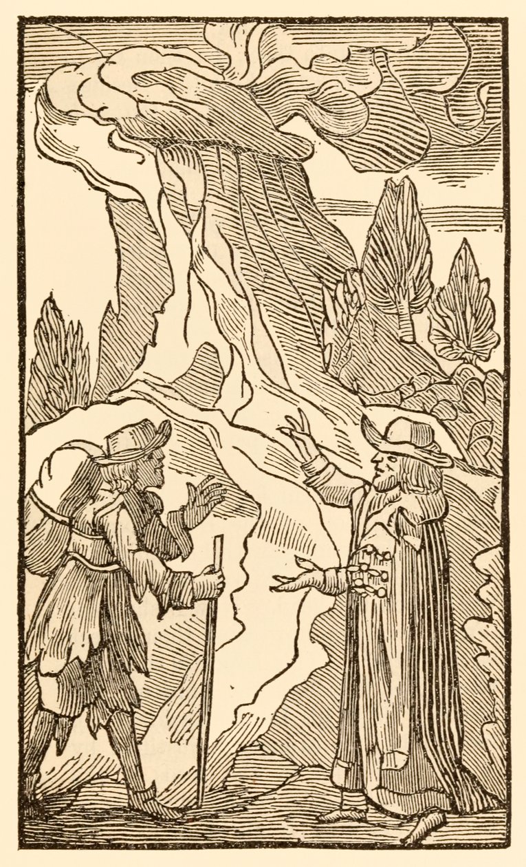 Cuando los cristianos escuchan al hombre carnal... de El progreso del peregrino de este mundo, al que está por venir de John Bunyan (1628-1688) El Sr. Mundano sugiere que el cristiano puede deshacerse de su carga en de Unknown