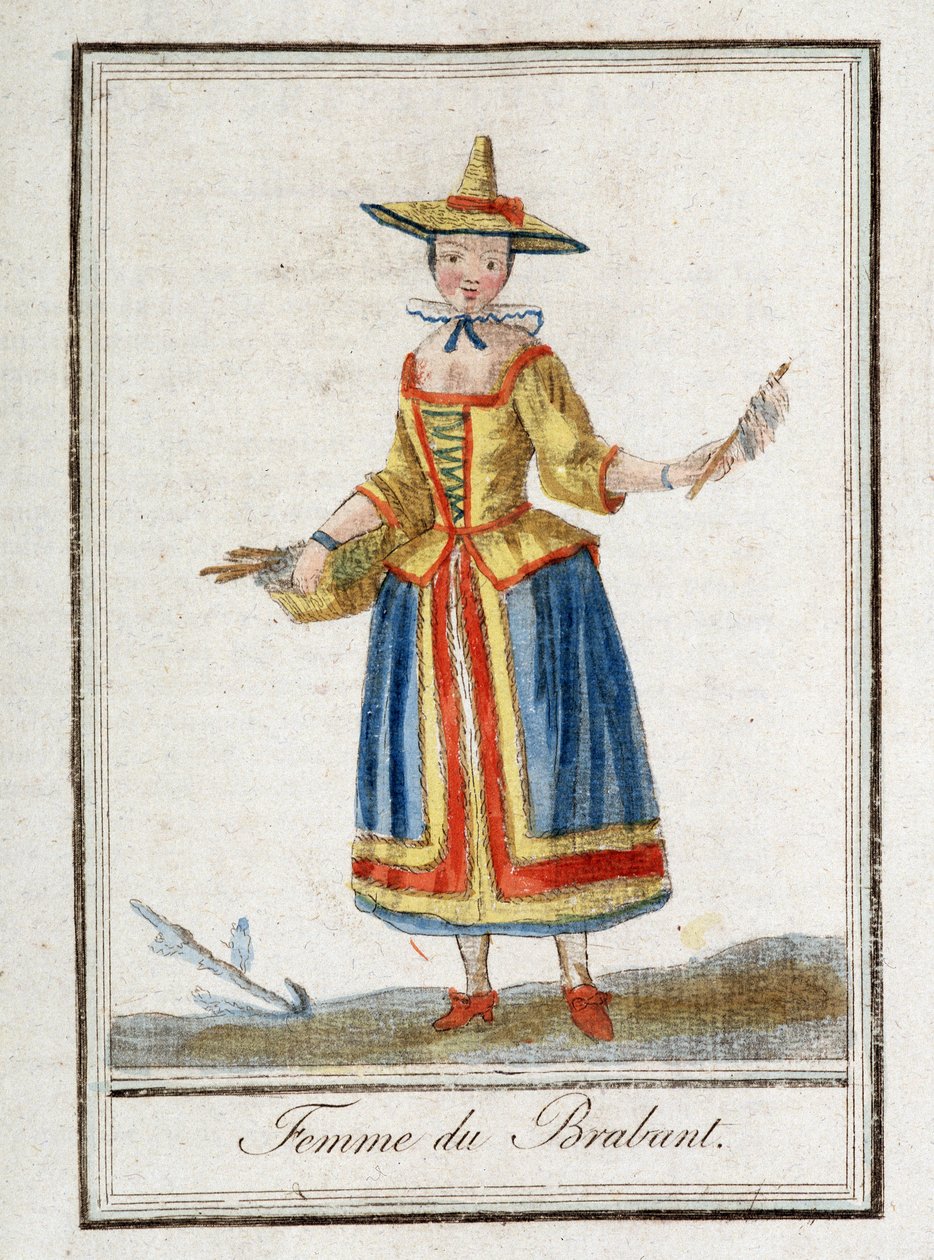 Mujer de Brabante (Bélgica) de Unknown artist