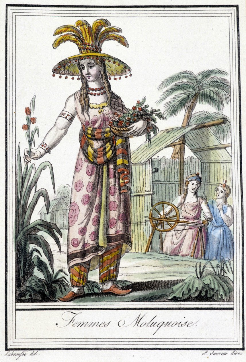 Mujer de las Islas Molucas (Indonesia) de Unknown artist