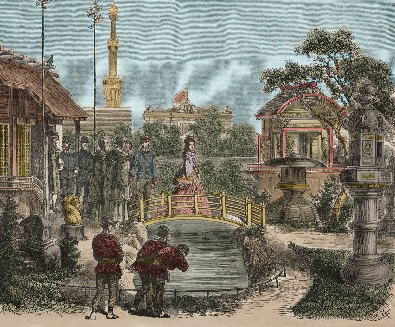 Exposición Mundial 1873 Viena en Austria - Exposición Universal de Viena - Francisco José I de Austria de Unknown artist