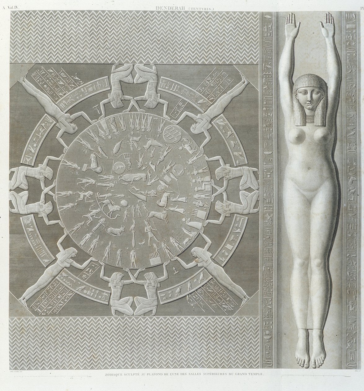 Zodiacos en “Descripción de Egipto”, Ediciones Imperiales de Unknown artist