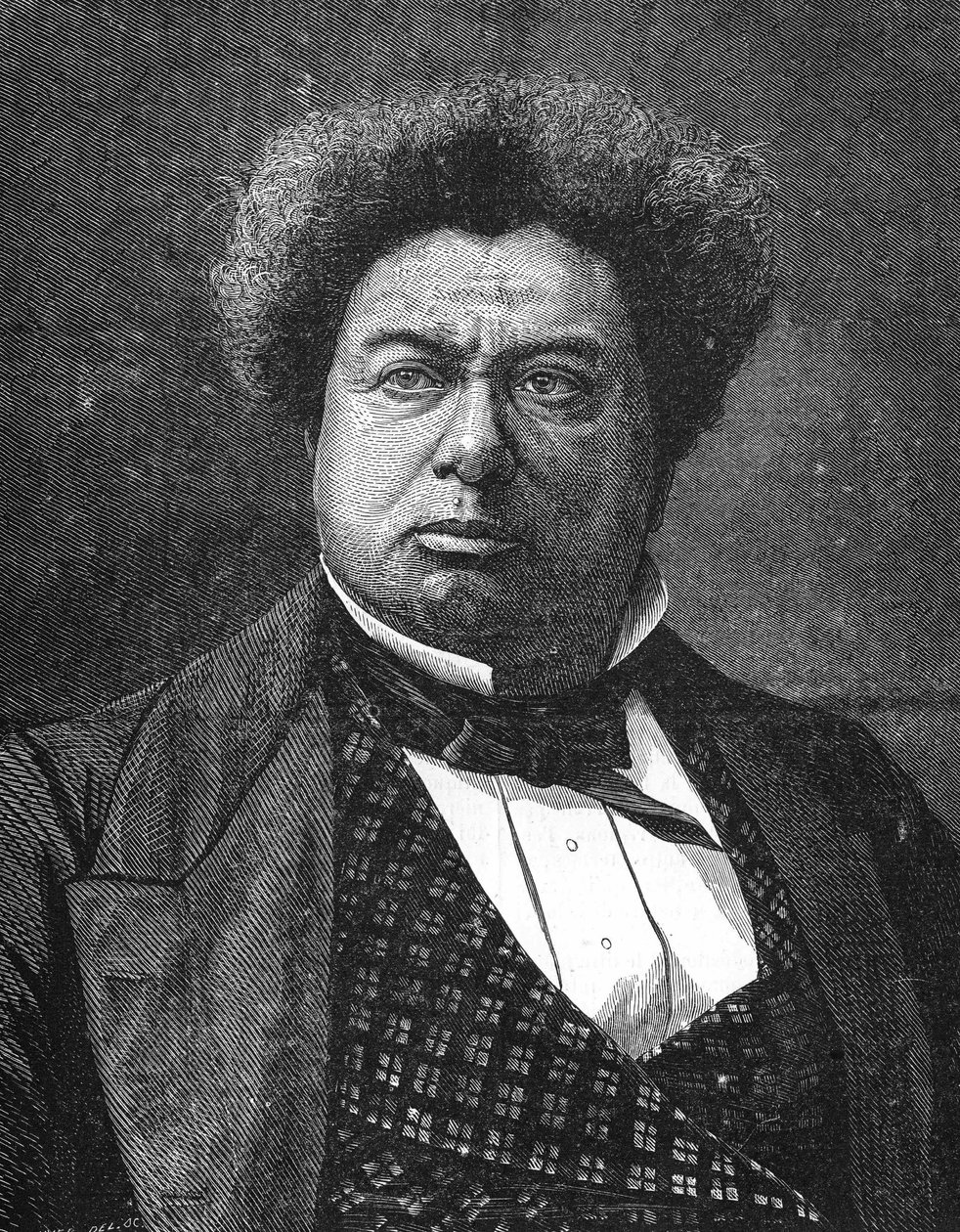 Retrato de Alexandre Dumas padre, novelista y dramaturgo francés (1802-1870) de Unknown artist