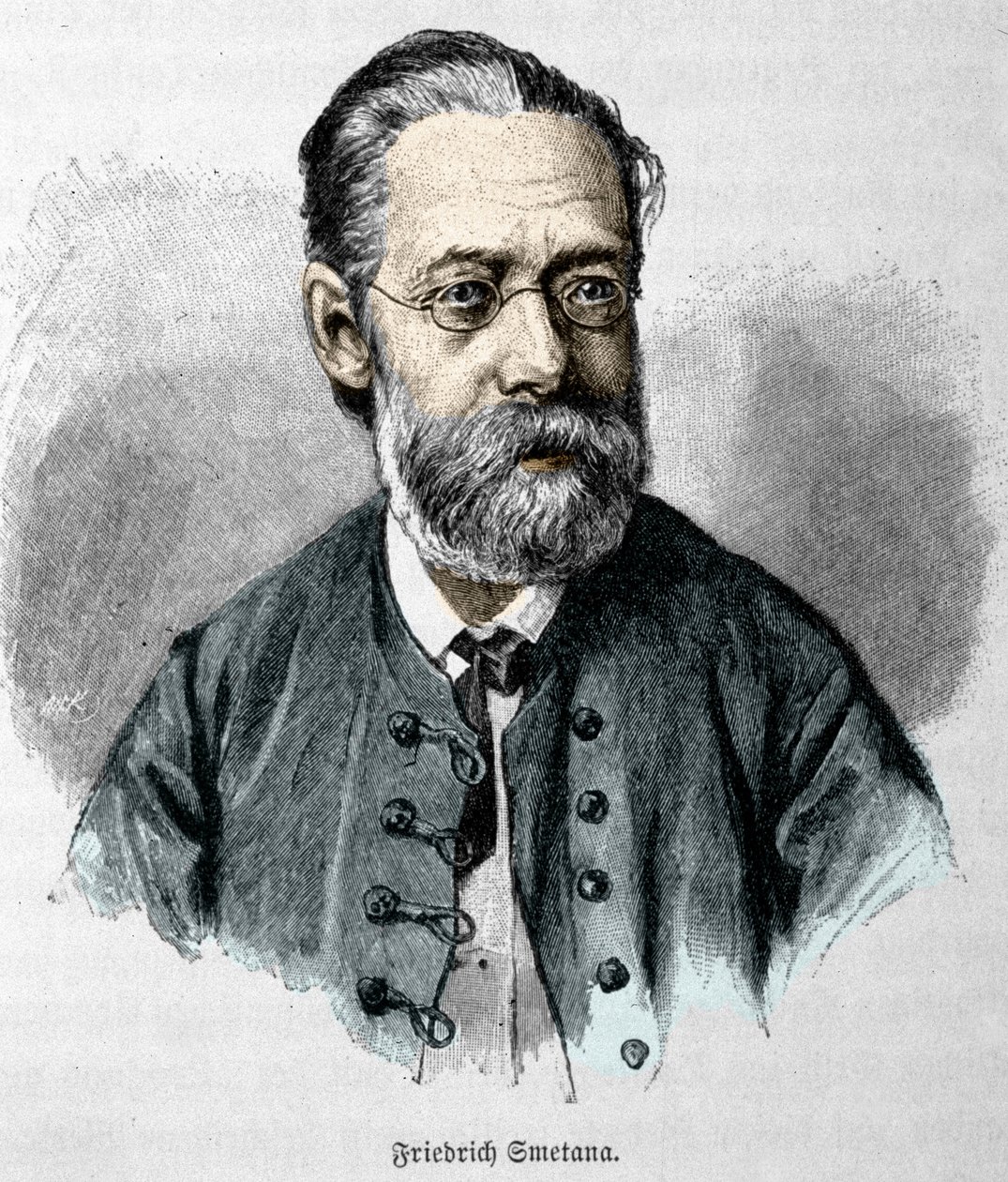 Retrato de Bedrich Smetana (1824-1884), compositor y pianista checo de Unknown artist